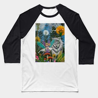 Fairy Wolf Security System Baseball T-Shirt